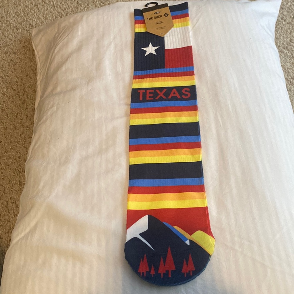 Brand New!!!!!!!!! Large-X-Large Multi Color Unisex Texas Casual Socks….